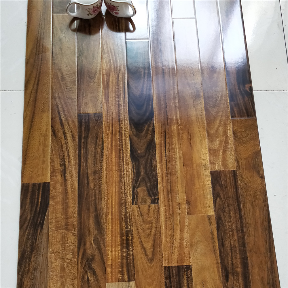 8mm glossy u-groove 3-strips laminate flooring